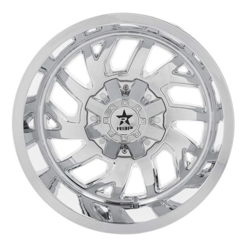 RBP 65R Glock 20x12 6x139.7 BP / 4.75 BS -44mm Offset 78mm CB (Hub Centric) Chrome Wheel